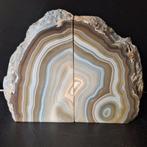 Agaat Geode - Hoogte: 13 cm - Breedte: 17 cm- 2170 g - (1), Verzamelen, Mineralen en Fossielen