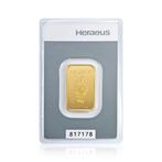 10 gram - Goud .999 - Heraeus Kinebar - Verzegeld en met