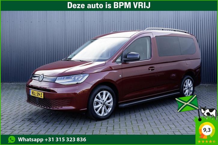 Volkswagen Caddy Cargo Maxi 2.0 TDI 1st Edition, Auto's, Bestelauto's, Onderhoudsboekje, Lease, Zwart, Automaat, Overige kleuren
