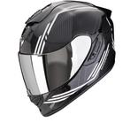 Scorpion EXO-1400 Evo 2 Carbon Air Reika Zwart-Wit, Motoren, Kleding | Motorhelmen, Nieuw met kaartje, Overige merken, Heren, Verzenden