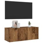 vidaXL Tv-wandmeubel 80x30x30 cm bewerkt hout oud, Verzenden, Nieuw, Overige houtsoorten