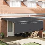 vidaXL Inklapbaar Zonnescherm Antraciet Grijs 450 × 300 cm, Tuin en Terras, Verzenden, Nieuw