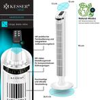 Torenventilator - Fluisterstil - Oscillatie - Wit - KESSER®, Witgoed en Apparatuur, Ventilatoren, Verzenden, Zo goed als nieuw