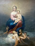 Italiaanse school (XIX) - Madonna con Bambino e angeli