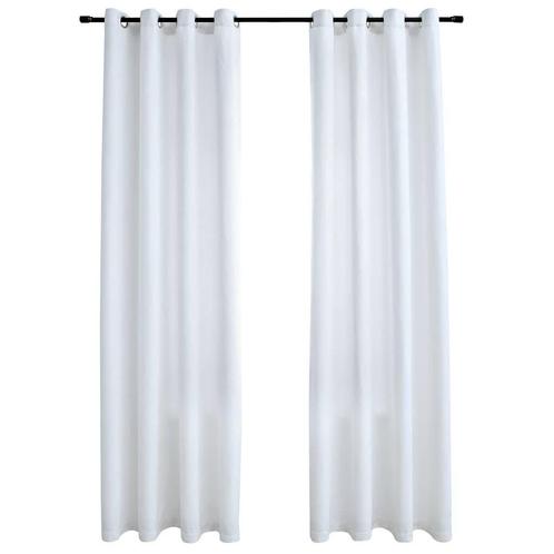 Gebroken Witte Gordijnen 140x245 - Tweedekansje! - OP = OP, Huis en Inrichting, Stoffering | Gordijnen en Lamellen, Nieuw, 200 cm of meer
