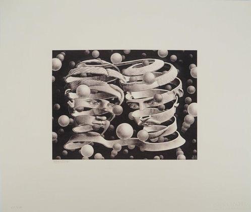 M.C. Escher (1898-1972) - Amoureux surréaliste, Antiek en Kunst, Antiek | Overige Antiek