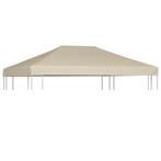 vidaXL Prieeldak 310 g/m² 4x3 m beige, Tuin en Terras, Verzenden, Nieuw