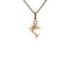 Gouden dolfijn hanger 14 karaat, Verzenden, Zo goed als nieuw, Goud, Goud