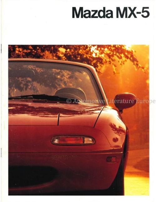 1990 MAZDA MX-5 MIATA BROCHURE NEDERLANDS, Boeken, Auto's | Folders en Tijdschriften, Mazda