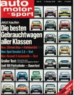 1978 AUTO MOTOR UND SPORT 21 DUITS, Boeken, Auto's | Folders en Tijdschriften, Nieuw, Author
