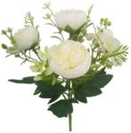 Boeketje ranonkel hortensia hydrangea en besjes roomwit, Ophalen of Verzenden, Nieuw