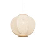 Oosterse hanglamp naturel 48 cm - Rob, Huis en Inrichting, Lampen | Hanglampen, Nieuw, Overige materialen, Oosters, 75 cm of meer