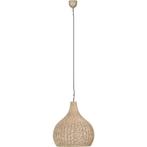 LED Hanglamp Trion Jen - Stijlvolle ronde hanglamp met jute, Ophalen of Verzenden, Nieuw