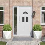 vidaXL Plantenbak 2 pcs Wit 50 x 50 x 50 cm Staal, Verzenden, Minder dan 60 cm, Nieuw, Metaal