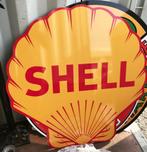 Shell Groot Metalen Bord - Reproductie, Ophalen, Gebruikt