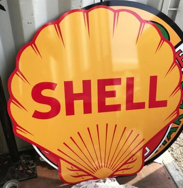 Shell Groot Metalen Bord - Reproductie beschikbaar voor biedingen