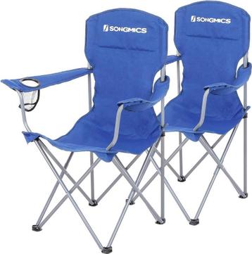 2x Campingstoel / visstoel - inklapbaar - robuust frame - beschikbaar voor biedingen