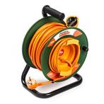 Verlengsnoer haspel | Perel | 25 meter (IP20, 3x 1.5 mm²), Doe-het-zelf en Verbouw, Elektra en Kabels, Verzenden, Nieuw