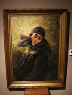 Renzo BARCHI (1902-1991) - Art Deco portret, Antiek en Kunst