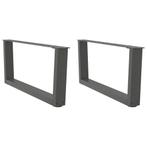 vidaXL Salontafelpoten 2 st V-vormig 70x(30-31,3) cm staal, Verzenden, Nieuw