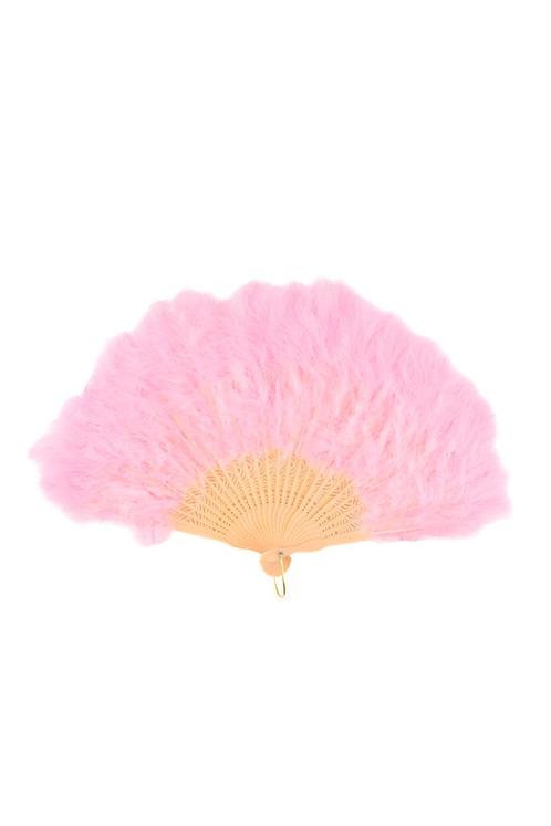 Waaier Roze Fan Veertjes Dons Lichtroze Handwaaier Vouwwaaie, Kleding | Dames, Carnavalskleding en Feestkleding, Nieuw, Ophalen of Verzenden