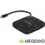 Delock 65529 Micro USB OTG-kaartlezer + 3-poorts USB-hub, Verzenden, Nieuw, DeLock