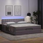 vidaXL Ottoman bed met matrassen en LEDs 180x200cm, Huis en Inrichting, Slaapkamer | Bedden, Overige materialen, Eenpersoons, Verzenden