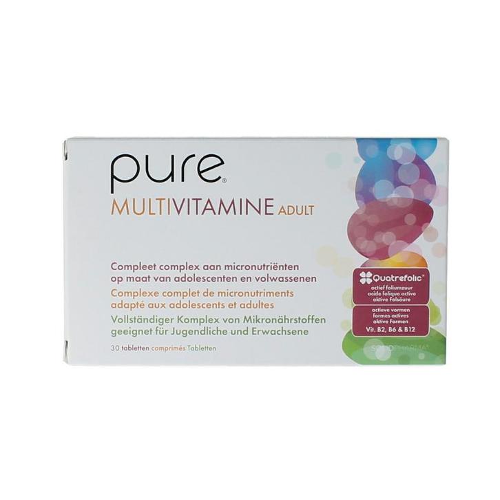 Pure Multivitamine adult 30 Tabletten, Sport en Fitness, Gezondheidsproducten en Wellness, Verzenden