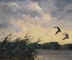 Jo Schrijnder (1894-1968) - Opvliegende eenden in, Antiek en Kunst, Kunst | Schilderijen | Klassiek