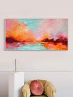Ellis Hollering - Blushing Skies III - XL abstract, Antiek en Kunst
