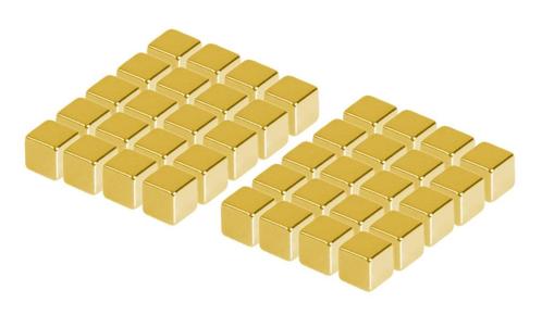 Set van 216 sterke magneten (goud, kubus: 5x5x5 mm), Doe-het-zelf en Verbouw, Gereedschap | Handgereedschap, Nieuw, Ophalen of Verzenden
