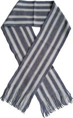 Sjaal grijs wit streep, Nieuw, Verzenden