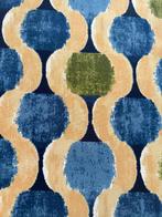 Elegante tafelkleed met geometrisch patroon in full-color in, Antiek en Kunst