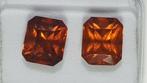 Zonder Minimumprijs - 2 pcs Oranje Granaat - 4.49 ct -, Nieuw