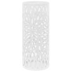 vidaXL Parapluhouder bladeren staal wit, Huis en Inrichting, Woonaccessoires | Paraplubakken, Verzenden, Nieuw