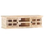 vidaXL Tv-meubel 130x30x36 cm massief mangohout, Huis en Inrichting, Kasten | Televisiemeubels, 100 tot 150 cm, Verzenden, Nieuw