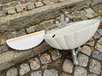 Frans design Bad (2) - Keramiek - Schelpenbekken + console