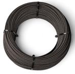 Staalkabel 3 mm, 10 meter gebundeld, zwart, Verzenden, Nieuw