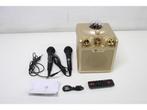 N-GEAR Disco Star 710 Gold - Bluetooth Speaker - Karaoke Set, Audio, Tv en Foto, Luidsprekers, Verzenden, Zo goed als nieuw