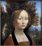 Leonard de Vinci (1452-1519), After - Portrait de Ginevra, Antiek en Kunst