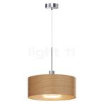 Bruck Cantara Hout Hanglamp LED, chroom glimmend/lampenkap e, Verzenden, Nieuw