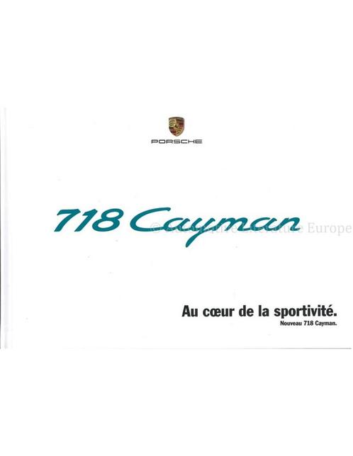 2016 PORSCHE 718 CAYMAN HARDCOVER BROCHURE FRANS, Boeken, Auto's | Folders en Tijdschriften, Porsche