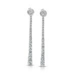 Oorbellen - 18 karaat Witgoud - 2.16ct. tw. Diamant, Nieuw