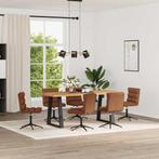 vidaXL Eetkamerstoelen 6 st kunstleer bruin, Huis en Inrichting, Verzenden, Nieuw, Bruin