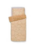 HEMA Dekbedovertrek 140x200/220cm zacht katoen schelpen zand, Huis en Inrichting, Verzenden, Nieuw, Beige