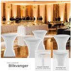 Statafel - Bartafel - Statafelrok - Partytafel - 80 cm - Wit, Verzenden, Zo goed als nieuw