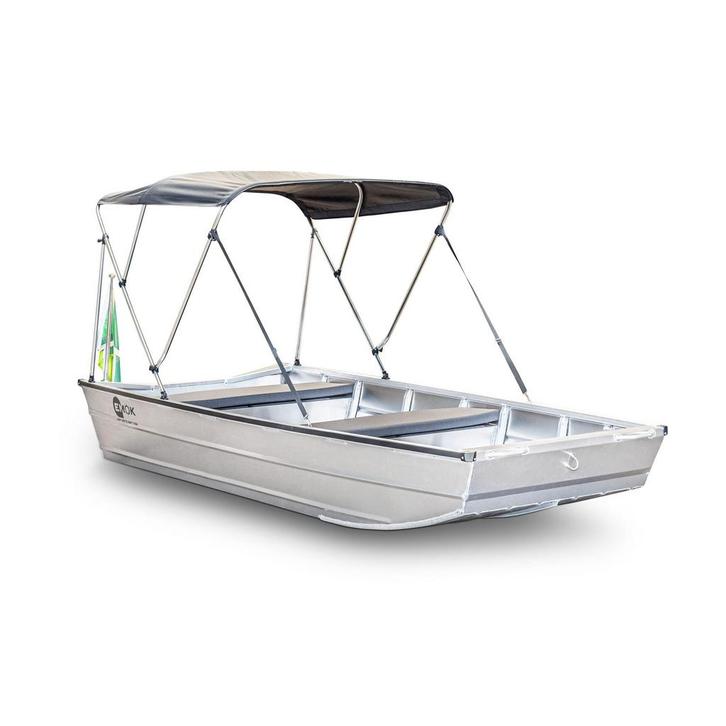 Complete EMOK J360 aluminium platbodem met ePropulsion Spiri, Watersport en Boten, Platbodems, Tot 6 meter, Nieuw, Aluminium, Ophalen of Verzenden