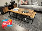 ***SALE*** Salontafelset HSM Truck Wood, Huis en Inrichting, Tafels | Salontafels, Verzenden, Nieuw