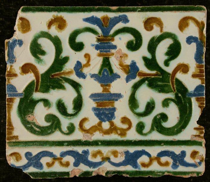 Tegel - Toledo - 1550-1600 - Spaans-Moorse, Antiek en Kunst, Antiek | Glas en Kristal