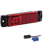 Fristom Breedtelicht 130 x 32 x 14,5mm 116mm rood DC kabel, Ophalen of Verzenden, Nieuw